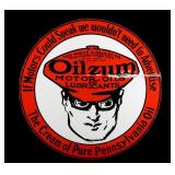 Old Style Oilzum Motor Oil Metal Single Sided Sign