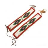 Sioux Native American Fully Beaded Arm Bands