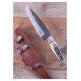 Montana Territory Knives Indian Chief Scrimshaw