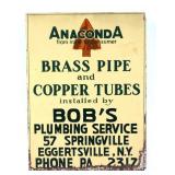 Anaconda Mining Co Plumbing Advertising Sign