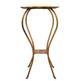 Late Victorian Brass and White Onyx Lamp Stand