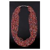 Plains Indian Bead Strand Necklace
