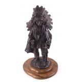 Blackfoot Chief Gary Schildt Bronze Sculpture