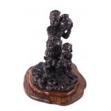 Blackfoot Mother & Child Schildt Bronze Sculpture