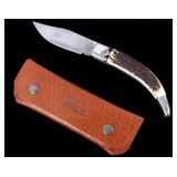 AGA Campolin Diana Damascus Stag Switchblade