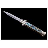 Latama Cutlery Italian Abalone Switchblade