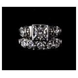 Platinum Diamond Wedding Ring Set