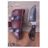 Montana Territory Knives Hammered Damascus Knife