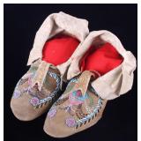 Santee Sioux Beaded Moccasins c. 1880-1890