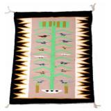 Navajo Tree of Life Pictorial Wool Rug