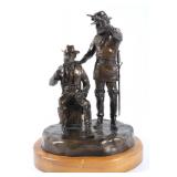 Two Star Generals Bronze Statue By J J Star