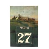 Springfield Fire & Marine Ins. Co. Tin Calendar