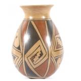 Signed Acoma Polychrome Pottery Jar