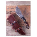 Montana Territory Knives Raindrop Damascus Tracker