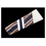 Wooly Mammoth Tooth & Mother of Pearl Money Clip