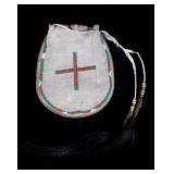 Kickapoo Beaded Tobacco Bag Northeast Kansas