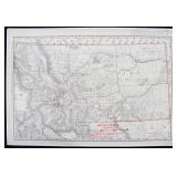 Rand, McNally Montana Railway Map 1901