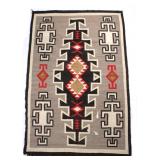 Navajo Klagetoh Hand Woven Wool Rug c. 1900