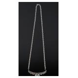 Signed Navajo Sterling Silver & Turquoise Necklace