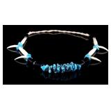 Sleeping Beauty Turquoise w/ Tusk & Claws Necklace