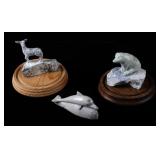 Talc Carving Animal Figurines