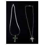 Navajo Multi- Stoned Silver Crosses