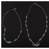 Zuni Native American Sterling Fetish Necklaces