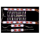 Native American Indian Bead Breast Collar & Cuffs