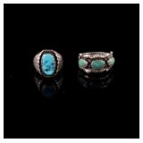 Navajo Old Pawn Sterling Silver Rings
