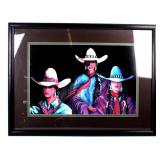 Doreman Burns Cowgirl Framed Print