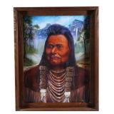 Chief Joseph Oil On Canvas Painting