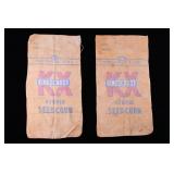 Pair of Northrup King Kingscrost Seed Corn Bags