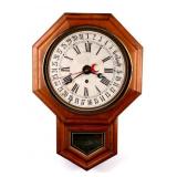E.N. Welch Pendulum Octagon Eight Day Wall Clock