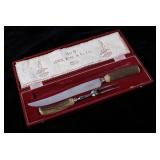 Stag Handled Cutlery/ Steak Knife And Fork Set