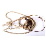 Rawhide Bosal With Rope Core w/ Horse Hair Mecate