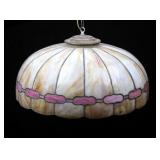 Vintage Stained Glass Chandelier