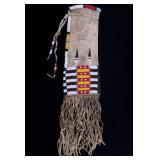 Cheyenne Beaded Buffalo Hide Pipe Bag c. 1890