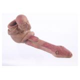 Mayan Fer-de-lance Snake Effigy Pipe 500 A.D.