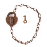 1957 Erie Railroad Switch Lock & Key
