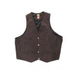 Tribe America Leather Vest w/ Indian Head Buttons