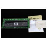 Burlington Northern West Glass 22k Gold Glama Tray