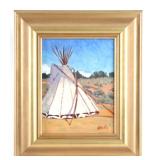 Walt Wooten (1939-) Teepee #1 Oil on Canvas