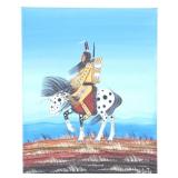 Original Dau-Law-Taine Kiowa Painting 2022