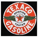 Texaco Recreation Porcelain Enamel Sign