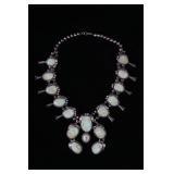 Navajo Carico Lake Turquoise & Squash Blossom 1940