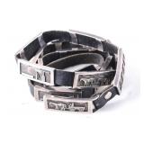 Navajo R.H. Begay Sterling Silver Storyteller Belt