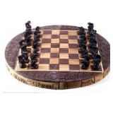 Zambian Hand Carved Chess Board & Pieces