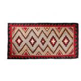 Navajo Ganado Wool Rug from Hubbell c. 1900-1920