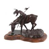 River Mystery Bronze Sculpture By James Roybal
