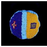 Sioux Fully Beaded Game Ball Early 1900